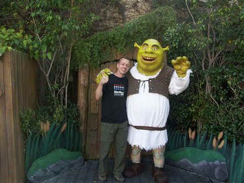 Jan en z'n held Shrek