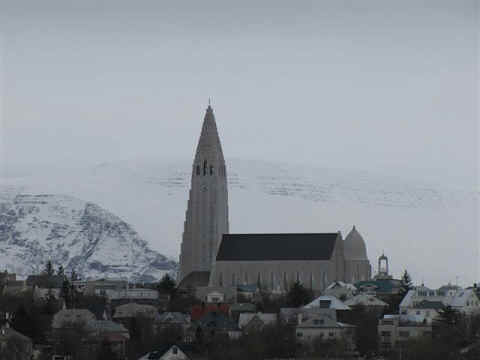 De kerk van Reykjavik