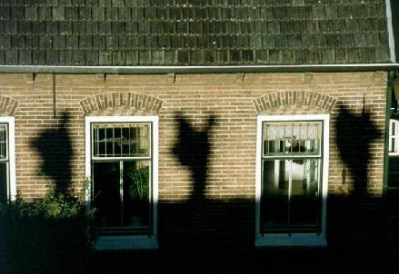Shadow on the wall.